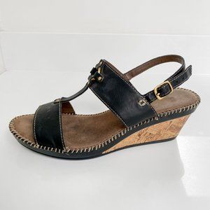 Soul by Naturalizer - Black Leather Adjustable Strap Sandals